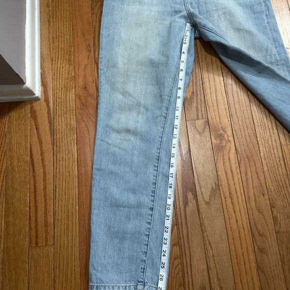 Madewell Light Blue Straight Leg Jeans Size 8 - Picture 10 of 11
